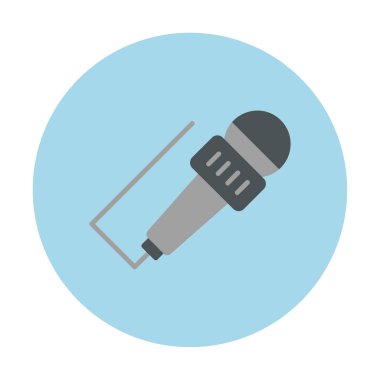 mikrofon web simge vektör çizim 