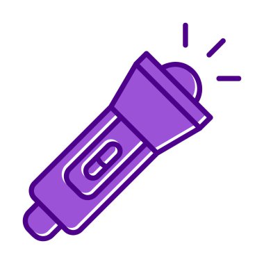 el feneri düz simge vektör çizim  