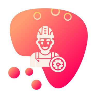 Çalışma Zamanı web simgesi vektör illüstrasyonu