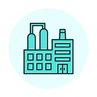 Factory icon, vector illustration simple design