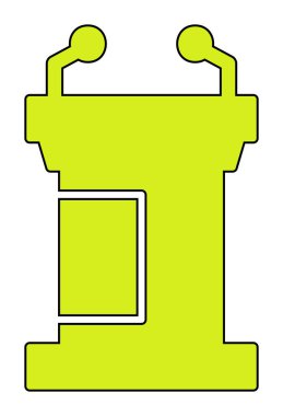 vector illustration of podium icon 