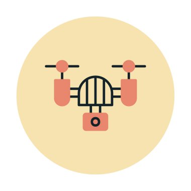 İHA simgesi, vektör illüstrasyonu  