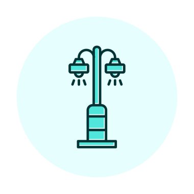 Sokak lambası. Web simgesi basit illüstrasyon 