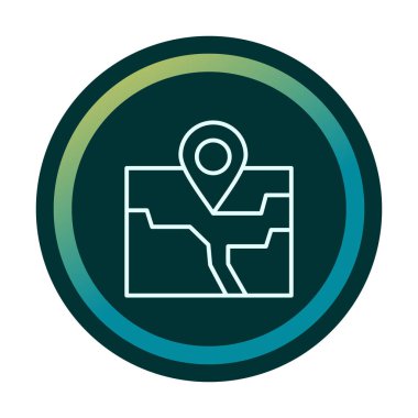 pin konumu konum ikon vektör illüstrasyon tasarımı