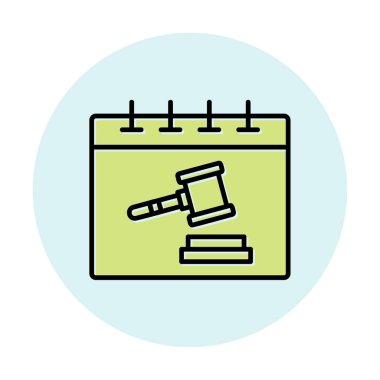 Düz simge teklif et, vektör illüstrasyonu