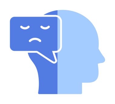 Negatif Düşünce konsepti ikon vektör çizimi