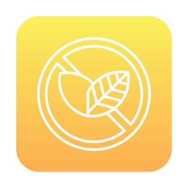 Basit Tütün Günü simgesi, vektör illüstrasyonu