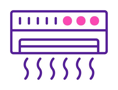 Klima ikonu vektör illüstrasyonu