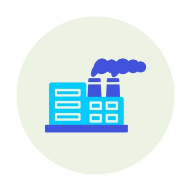 Nükleer santral ikon vektörü. İnce çizgi işareti. izole edilmiş sınır sembolü çizimi