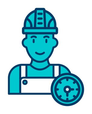 Çalışma Zamanı web simgesi vektör illüstrasyonu