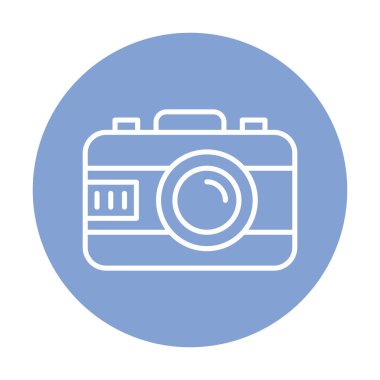 fotoğraf makinesi simgesi, vektör illüstrasyonu 