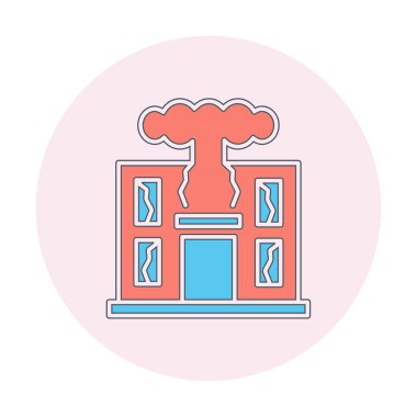 Savaş Yıkım konsepti vektör çizimi