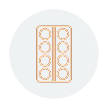 Modern İlaç simgesinin vektör illüstrasyonu                           