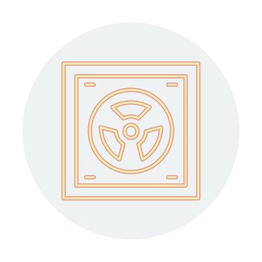 Radyoaktif simge, vektör illüstrasyonu