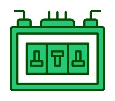 Sigorta kutusu mu? Web simgesi basit tasarım