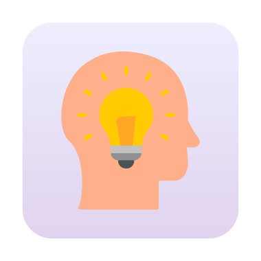 fikir konsepti simgesi, vektör illüstrasyon tasarımı                            