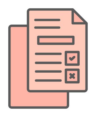 belgelerin vektör çizimi simgesi  