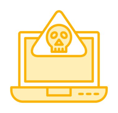 dizüstü bilgisayar simgesi, vektör illüstrasyonu basit tasarım