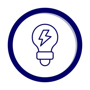 ampul ışığı simgesi, vektör illüstrasyonu 