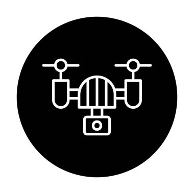 İHA simgesi, vektör illüstrasyonu  