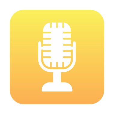 mikrofon web simge vektör çizim 