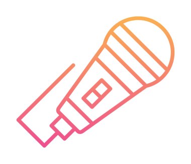 mikrofon web simge vektör çizim 