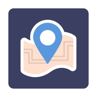 harita işareti simgesi. vektör çizim 