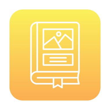 Fotoğraf Albümü vektör simgesi modern vektör illüstrasyonu