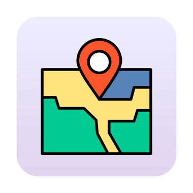 pin konumu konum ikon vektör illüstrasyon tasarımı