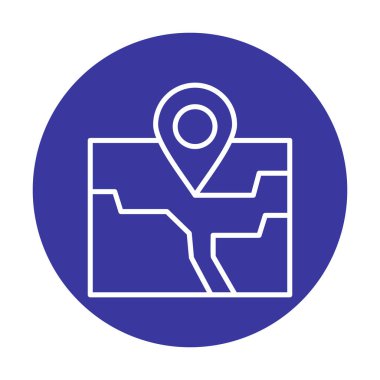 pin konumu konum ikon vektör illüstrasyon tasarımı