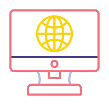 Internet bağlantısı simgesini vektör çizim