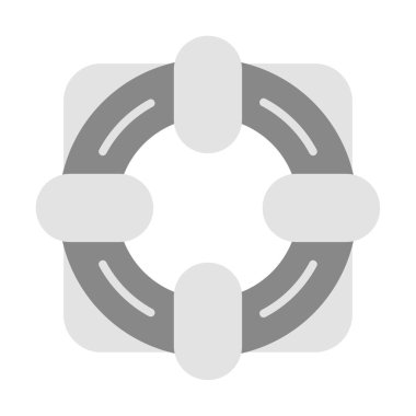 Bir cankurtaran simgesinin vektör illüstrasyonu