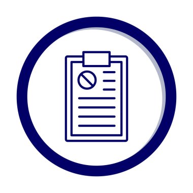 Basit Dilekçe simgesi, vektör illüstrasyonu