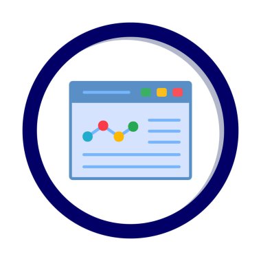 izole edilmiş grafik vektörlü iş web sitesi simgesi 