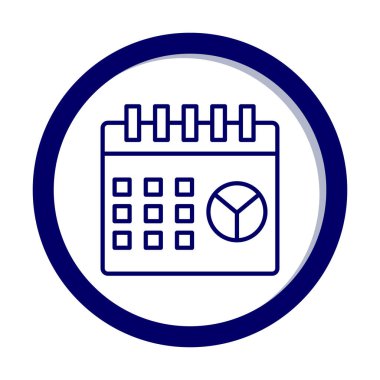 Barış Günü takvim sayfası simgesi, vektör illüstrasyonu