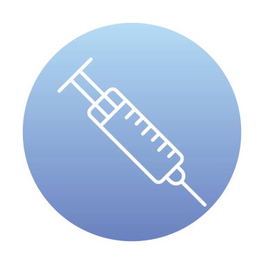 Şırınga web simgesi, vektör çizim 