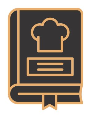 Tarif Defteri Simgesi - Tek Simge, Vektör