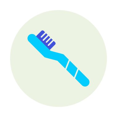 Diş fırçası simgesi vektör illüstrasyon tasarımı 