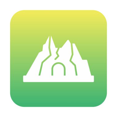 Simge dağındaki baston, vektör 