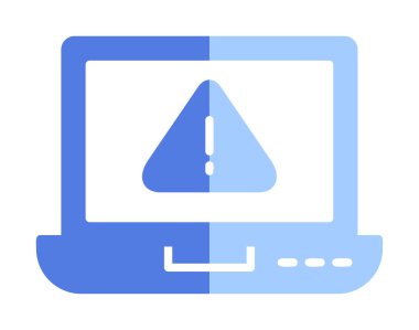 uyarı simgesi olan dizüstü bilgisayar 