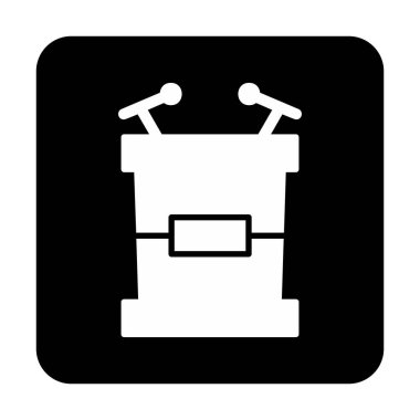 Modern Tribune simgesinin vektör çizimi                     