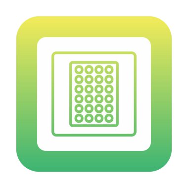 Nikotin Yaması ikon vektör illüstrasyon tasarımı