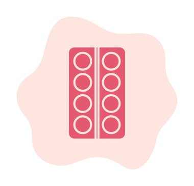 Modern İlaç simgesinin vektör illüstrasyonu                           