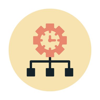 vector illustration of Time Management modern icon                       