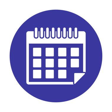 Takvim simgesi, vektör çizimi