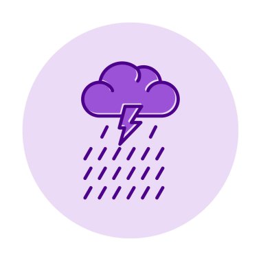 yağmur simgesi, vektör illüstrasyonu  