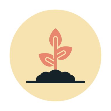 filizlenme simgesi, vektör illüstrasyonu  