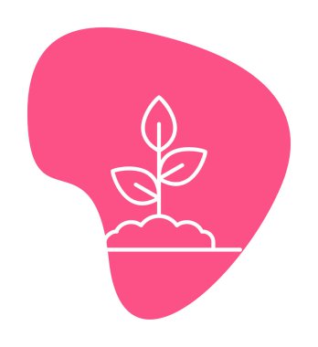 filizlenme simgesi, vektör illüstrasyonu  