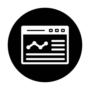 izole edilmiş grafik vektörlü iş web sitesi simgesi 