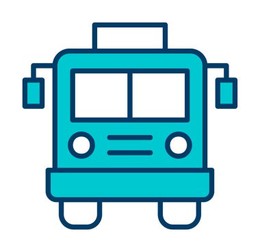 düz yol simgesi vektör illüstrasyonu